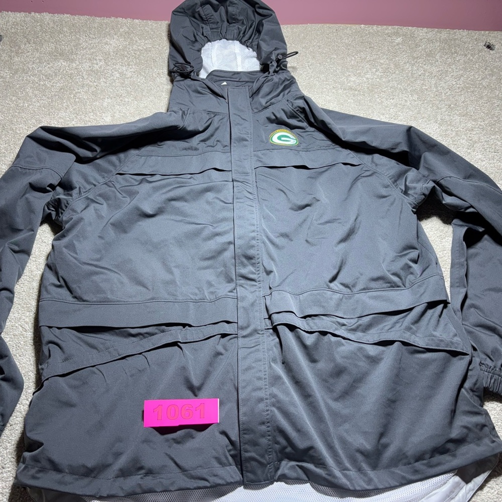 Russell athletics Green Bay‎ packers full zip jacket sz XL